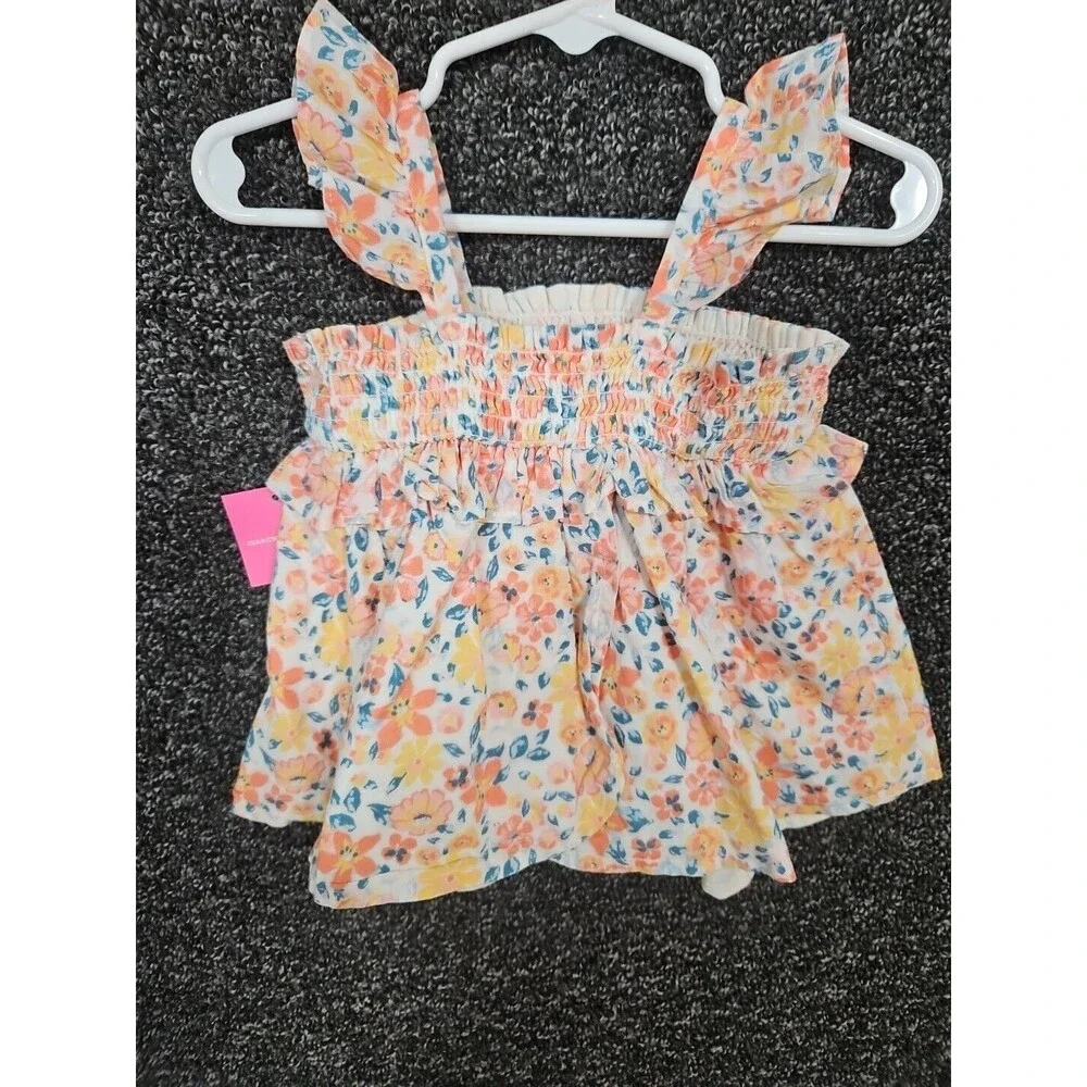 Isaac Mizrahi Girl's Dress Baby Girls 6-9 Month Floral Print Dress